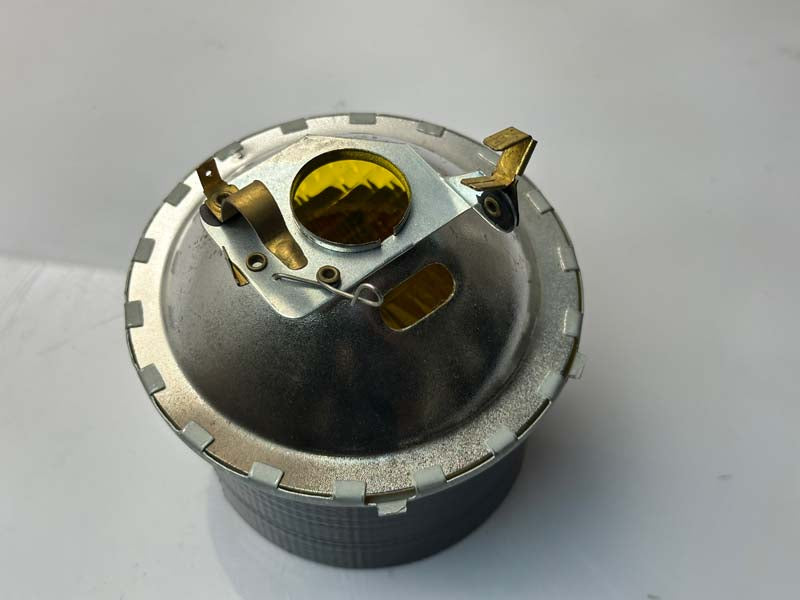 Phare avant rond en verre jaune Vespa 50 Piaggio '60