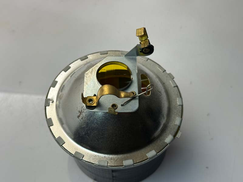 Phare avant rond en verre jaune Vespa 50 Piaggio '60