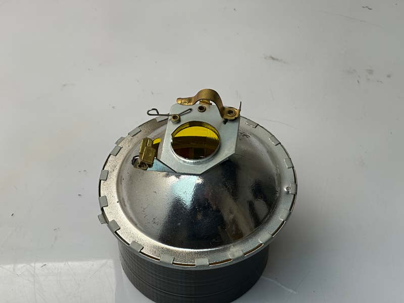 Phare avant rond en verre jaune Vespa 50 Piaggio '60