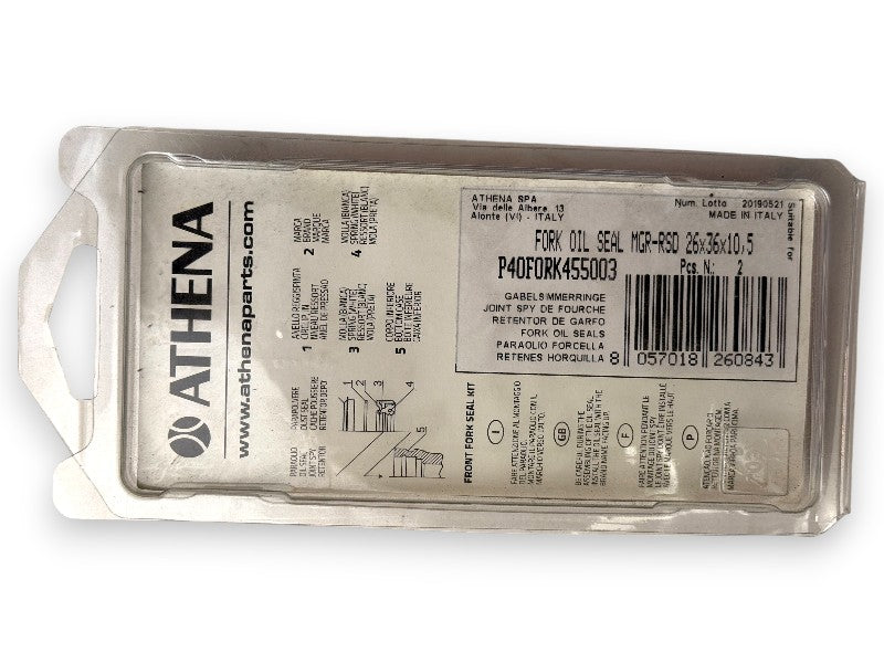 Athena P40FORK455003 – Coppia Paraoli Forcella 26×36×10.5 mm – MGR / RSD – 72516