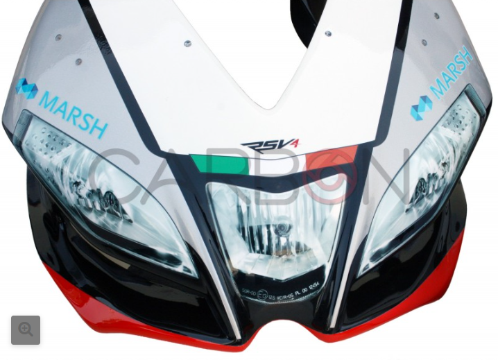 SIXFIBER PAINTED RACING COMPLETE FAIRING KIT DESIGN 7 APRILIA RSV 4 2009 - 2014