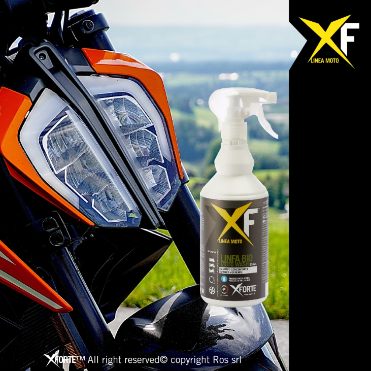KIT PER PULIZIA MOTO MOTARD MOTOCROSS LAVAGGIO CON RISCIACQUO | X FORTE