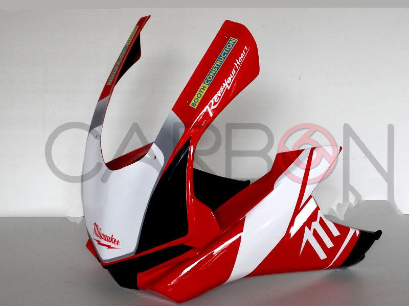 KOMPLETTES VERKLEIDUNGSKIT RACING REPLICA MILWUAKEE ROT YAMAHA YZF-R1 2015-2019 / M