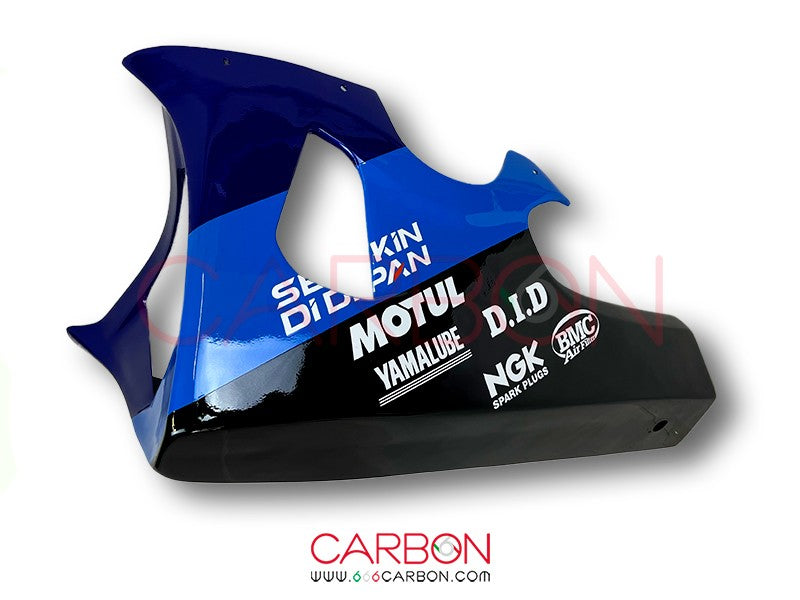 KIT CARENADO RACING COMPLETO AVIOFIBER YAMAHA YZF R1 2020-23 R1 M RÉPLICA PATA AZUL