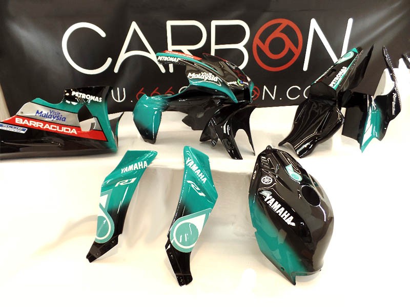 KIT CARENA COMPLETA RACING AVIOFIBRA YAMAHA YZF R1 2020-23 & R1 M REPLICA PETRONAS