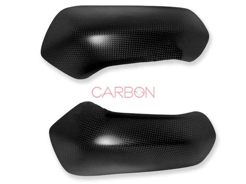 PAIRE DE COUVERCLES DE PROTECTION DE COIN DE RÉSERVOIR CARBONE AUTOCLAVE DUCATI SBK PANIGALE 899 959 1199 1299