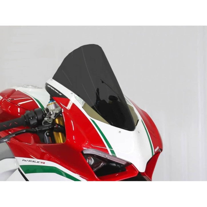 PLEXIGLASS RACING SCREEN FOR HP RACINGBIKE TRACK FLEXIBLE TRANSPARENT DUCATI PANIGALE V4 1100 E 1100S 2018 2019 / 955 2020 - 2023