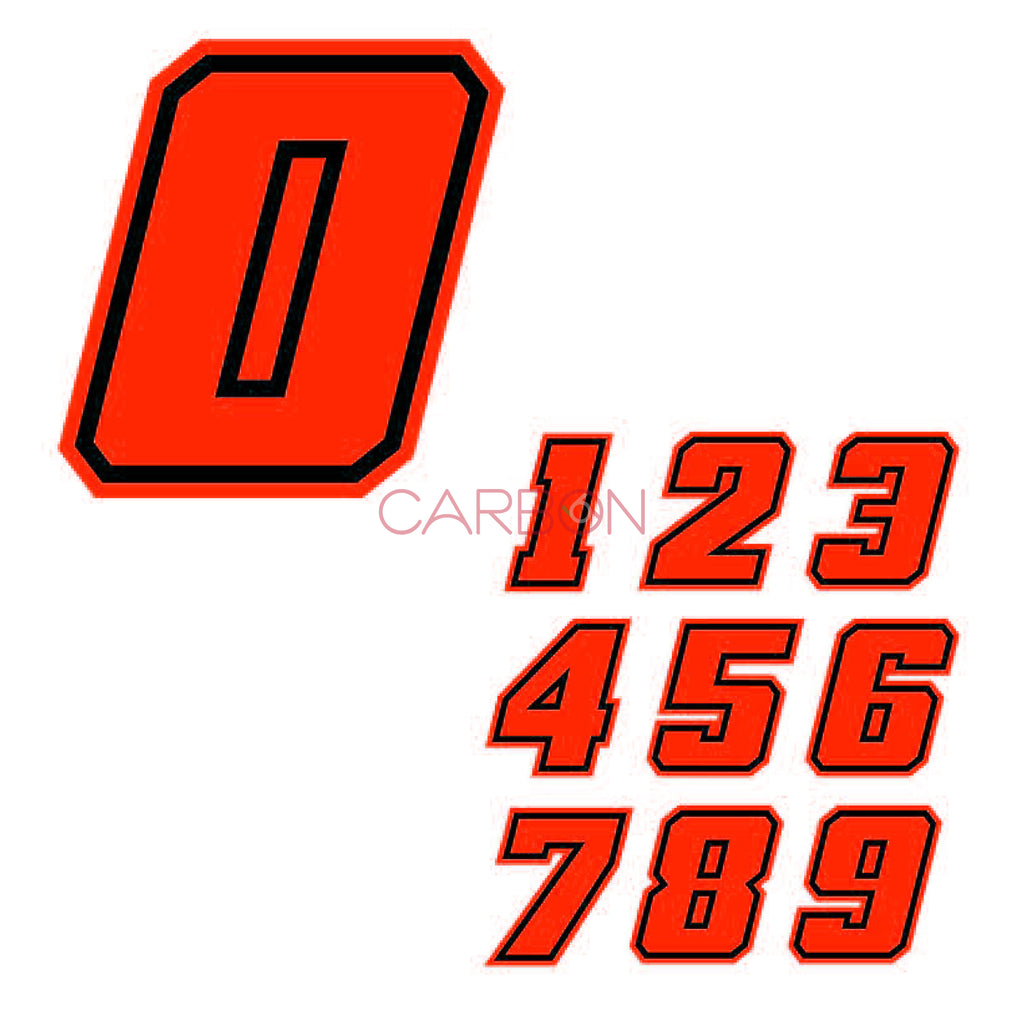 Personalized Sticker - 1 Number - 1 Colour