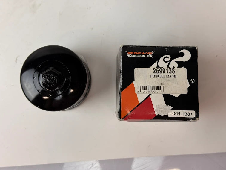 Filtro Olio K&amp;N KN-138 per Moto – Filtro a Cartuccia ad Alte Prestazioni